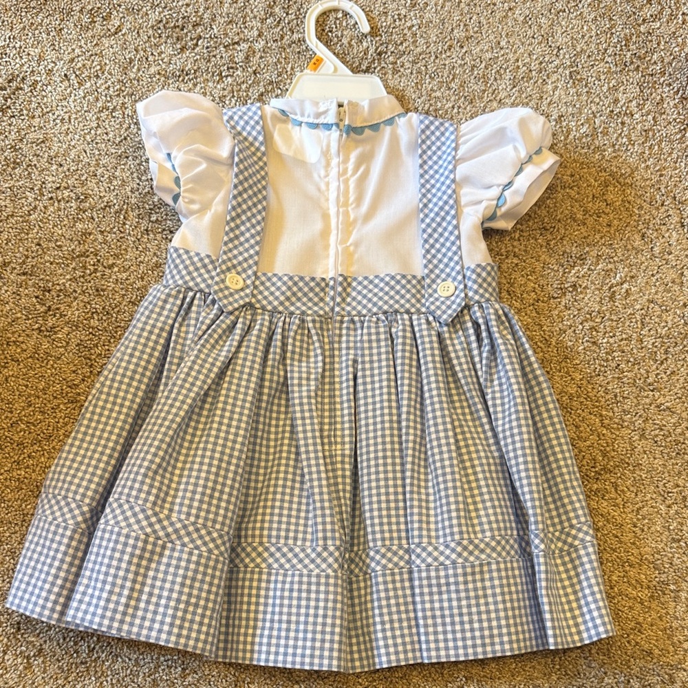 Classic Blue Gingham Girls' Costume Dress - Kids Halloween